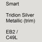 Preview: Smart, Tridion Silver Metallic (trim), EB2 / C49L.